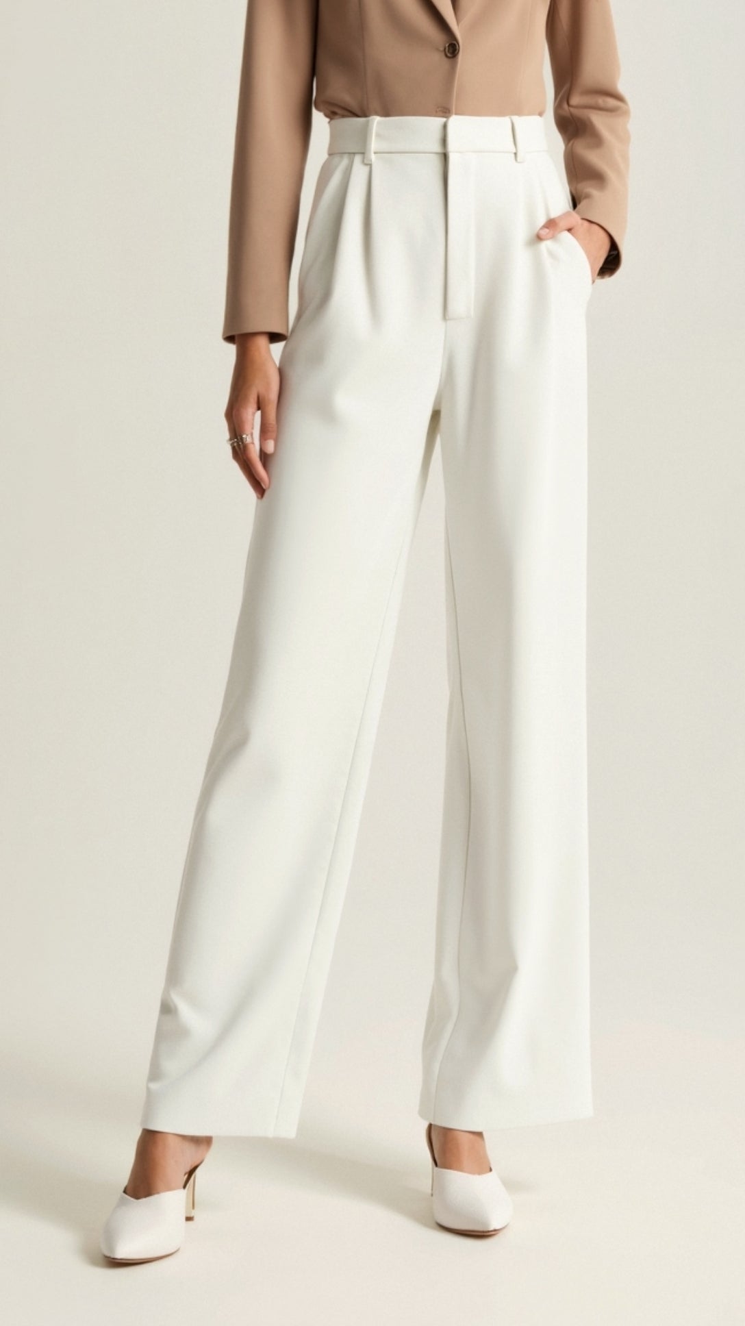 Women's Wide Leg Pants – High Waist Casual Pants – Gabriela