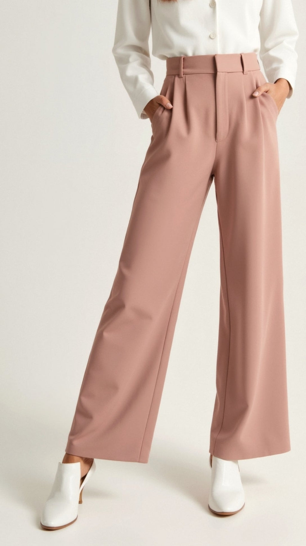 Women's Wide Leg Pants – High Waist Casual Pants – Gabriela