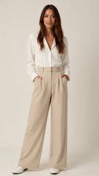 Women's Wide Leg Pants – High Waist Casual Pants – Gabriela