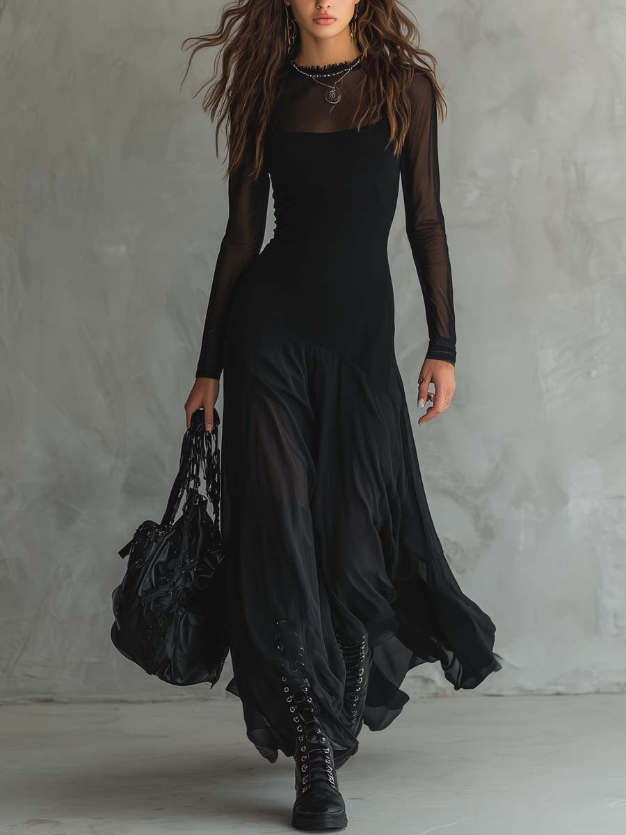 Women's Formal Flowy Maxi Dress – Relaxed Long Evening Occasion Dress