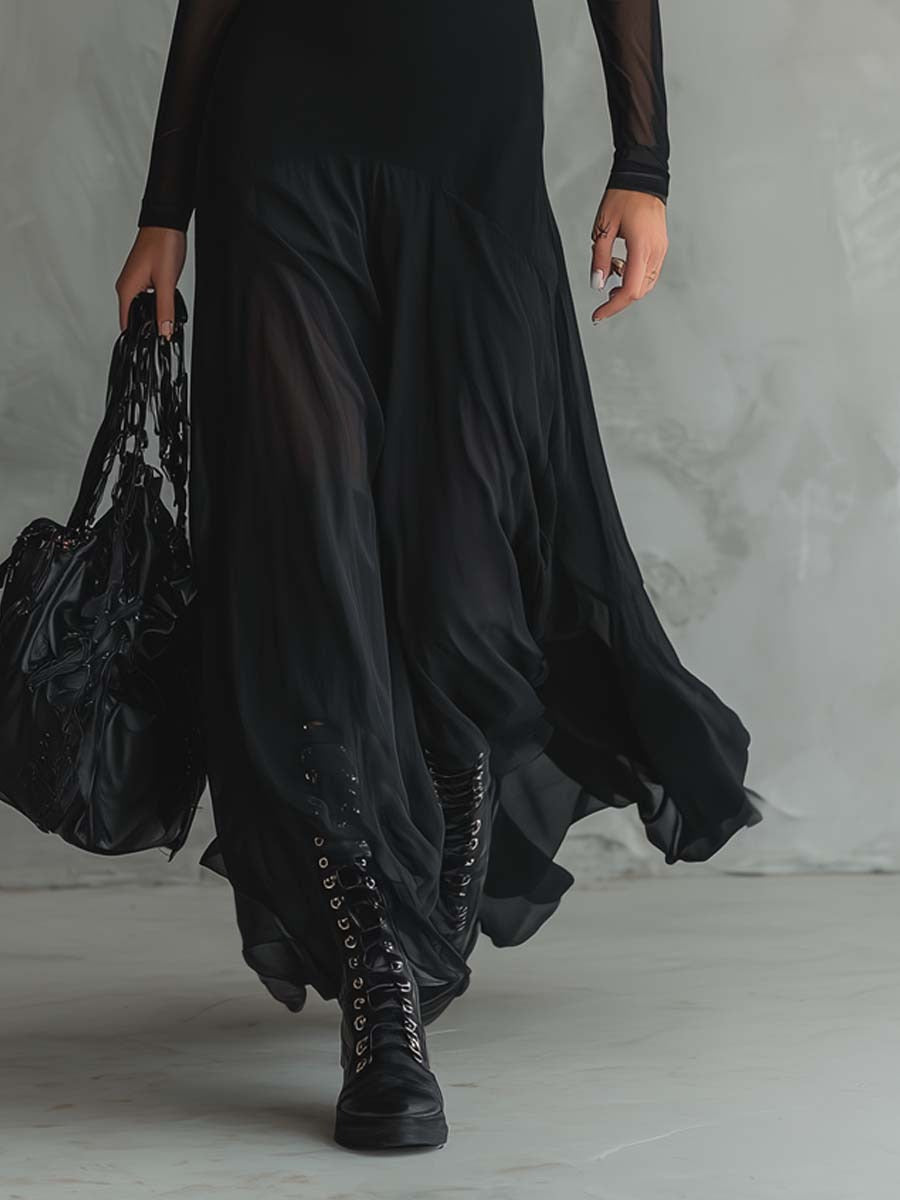 Women's Formal Flowy Maxi Dress – Relaxed Long Evening Occasion Dress