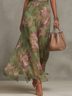 Women's Floral Maxi Dress – Elegant Flowing Dress – Serena