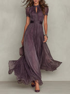 Women's Elegant Maxi Dress – Vintage Occasion Dress – Ashley