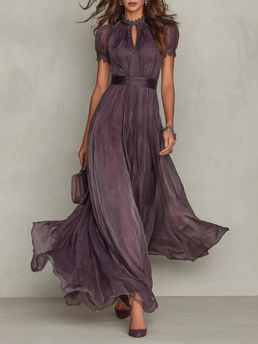 Women's Elegant Maxi Dress – Vintage Occasion Dress – Ashley