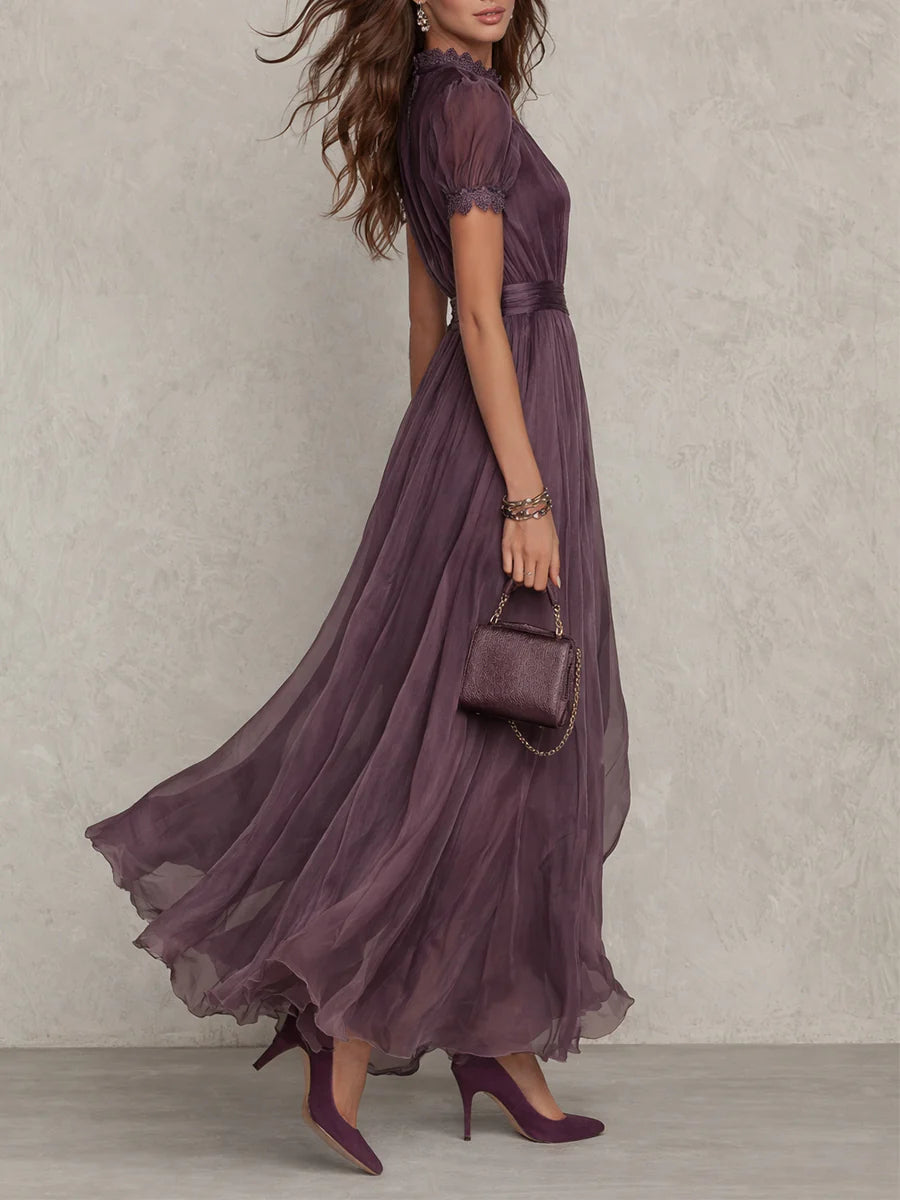 Women's High Neck Midi Dress – Sleeveless Pocket Summer Dress
