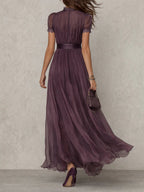 Women's High Neck Midi Dress – Sleeveless Pocket Summer Dress