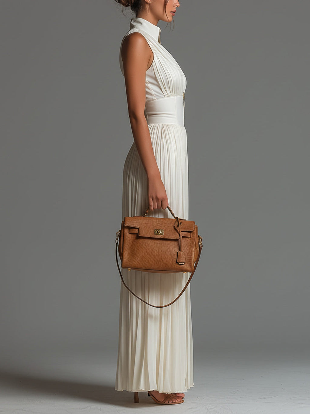 Women's Halter Wide Leg Jumpsuit – Defined Waist Wedding Guest Jumpsuit