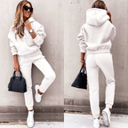 Women's Oversized Hoodie Tracksuit Set – High Waist Jogger Pants Set