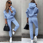 Women's Oversized Hoodie Tracksuit Set – High Waist Jogger Pants Set