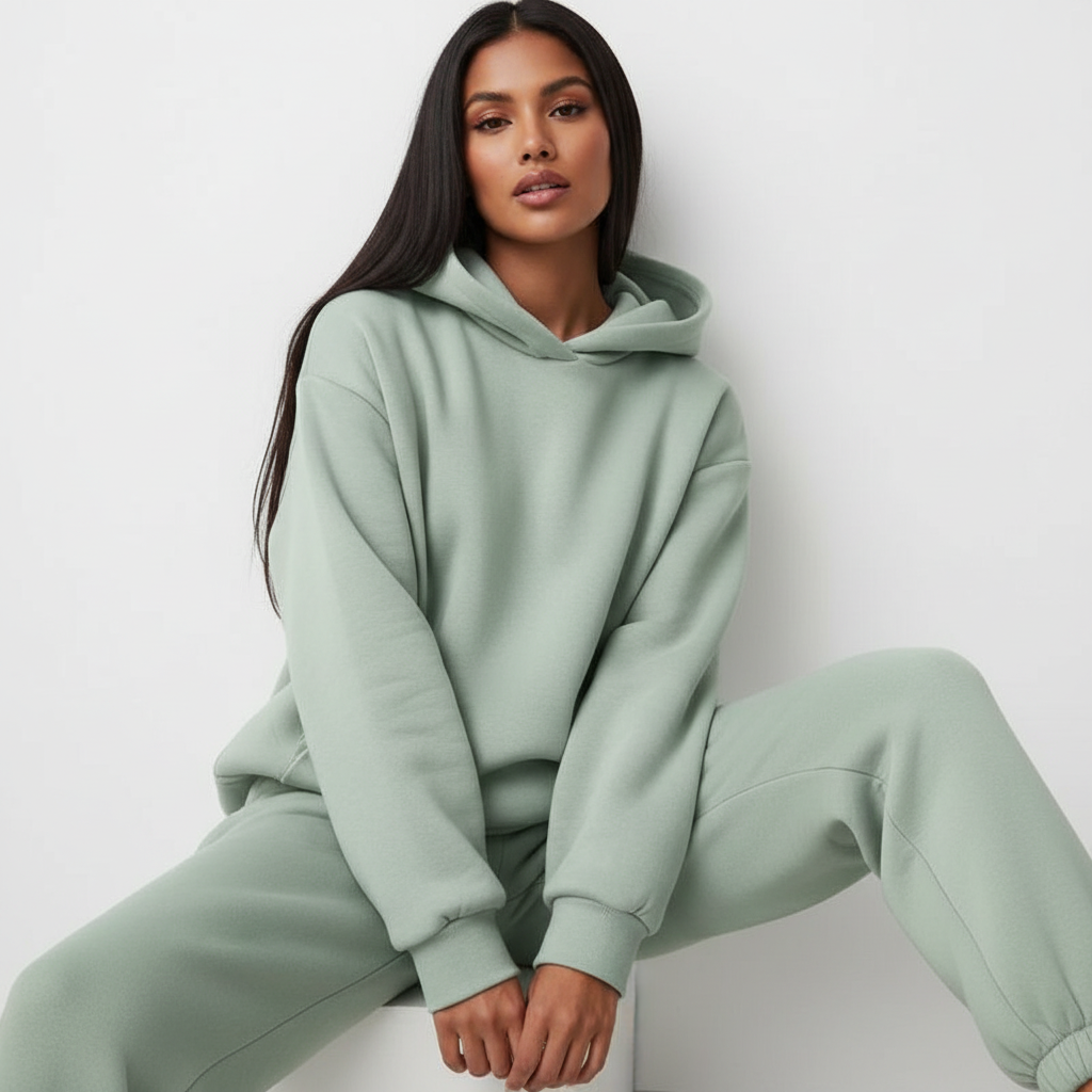 Women's Oversized Lounge Set – Relaxed Sweat Set
