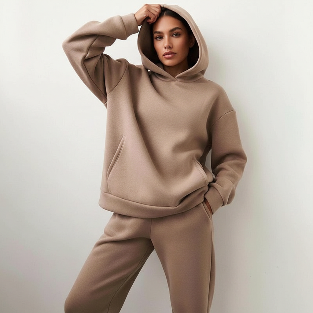 Women's Oversized Lounge Set – Relaxed Sweat Set