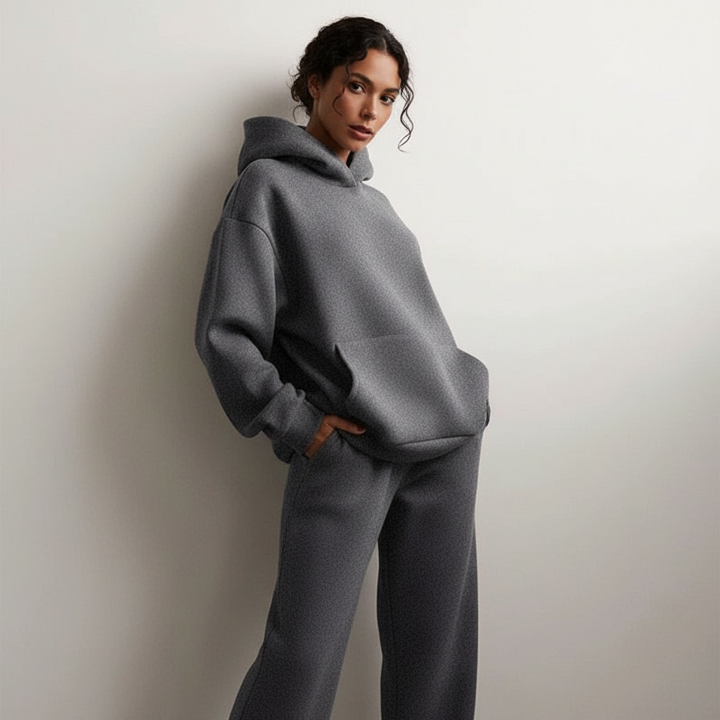 Women's Oversized Lounge Set – Relaxed Sweat Set