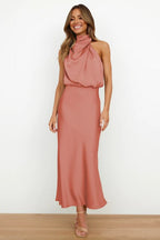 Women's Evening Off-Shoulder Maxi Dress – Bodycon Formal Cocktail Gown