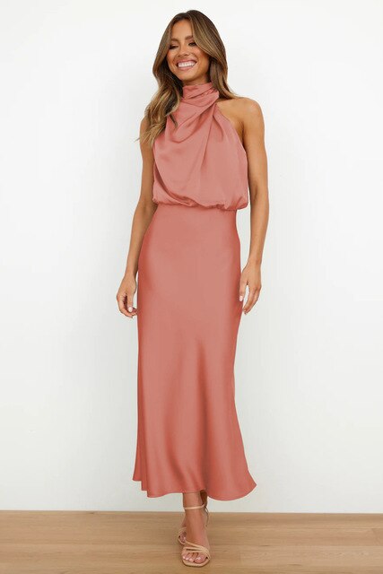Women's Evening Off-Shoulder Maxi Dress – Bodycon Formal Cocktail Gown