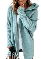 Women's Oversized Longline Cardigan – Relaxed Statement Sleeve Cardigan