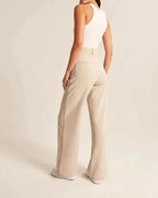 Women's High Waist Wide Leg Pants – Tailored Flowy Dress Trousers