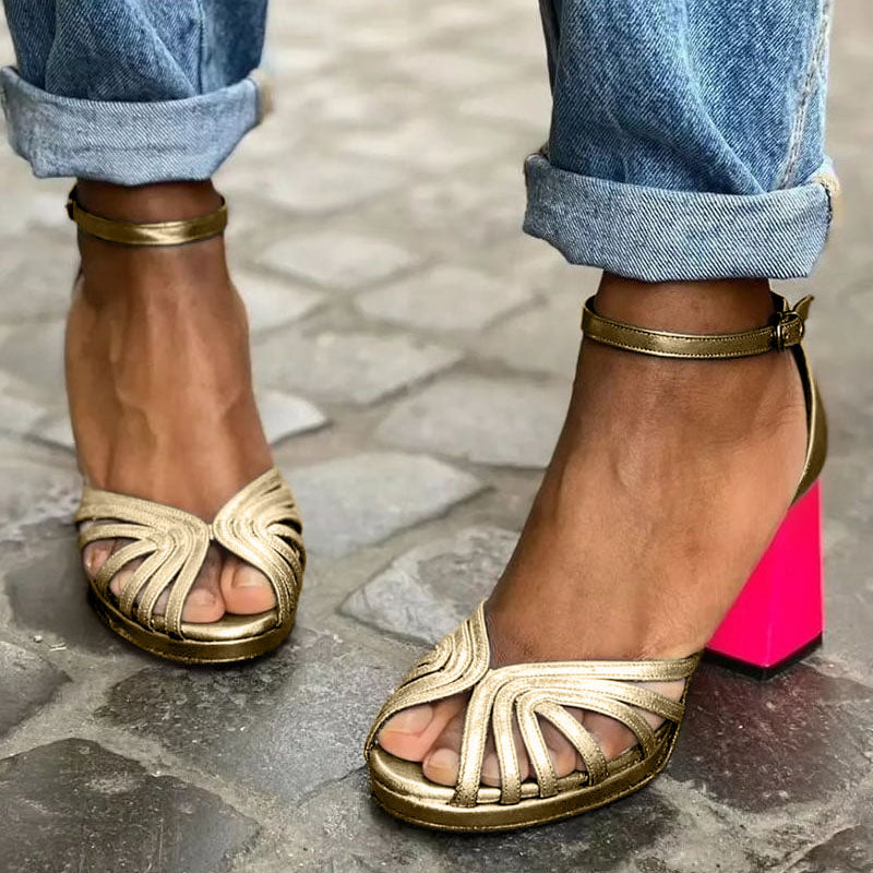 Women’s Ankle Strap Sandals – Open Toe Comfort Sandals – Milviana