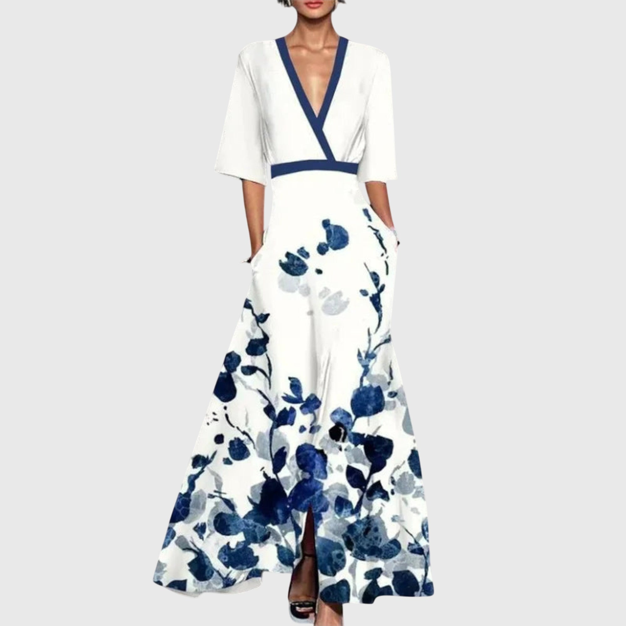 Dorothy | Elegant Long Sleeve Maxi Dress