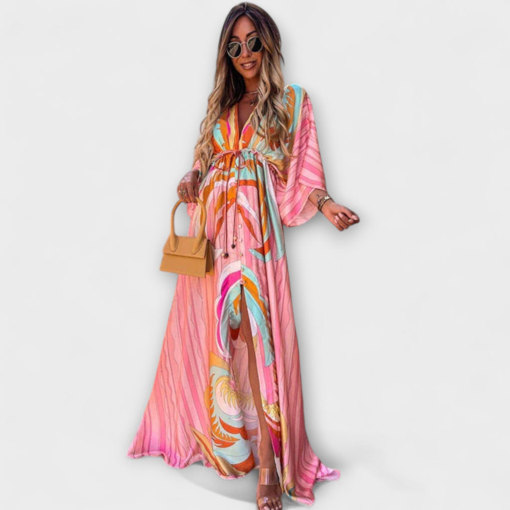 Women's Colorful Maxi Dress – Casual Summer Dress – Isla