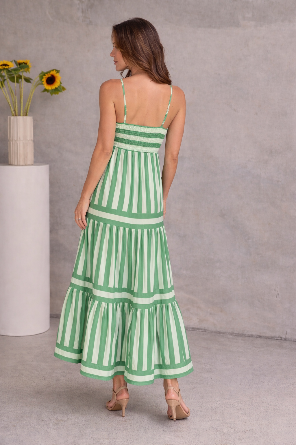 Women's Striped Maxi Dress – Vacation Summer Dress