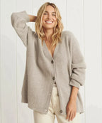 Women's Soft V-Neck Cardigan – Classic Button Front Knit Cardigan