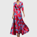 Women's Elegant Maxi Dress – Long Sleeve Evening Dress – Dorothy