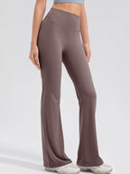 Women's High Waist Micro Flare Leggings – Stretch Yoga Pants