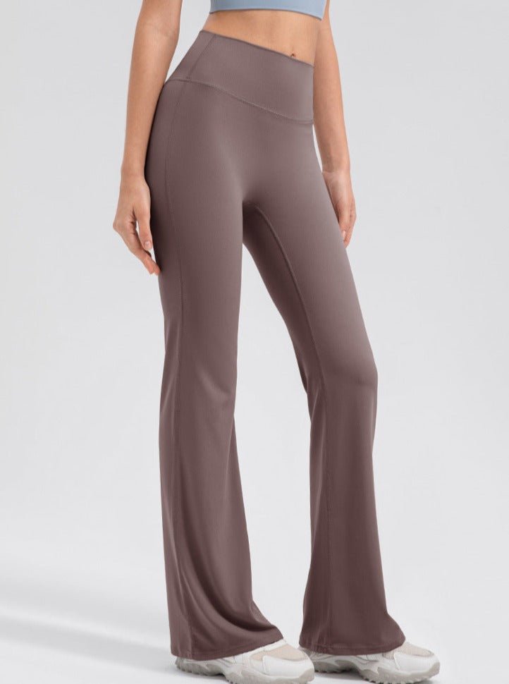 Women's High Waist Micro Flare Leggings – Stretch Yoga Pants