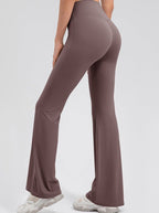 Women's High Waist Micro Flare Leggings – Stretch Yoga Pants