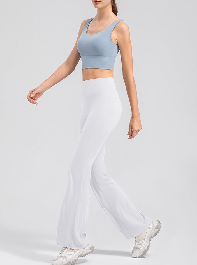 Women's High Waist Micro Flare Leggings – Stretch Yoga Pants