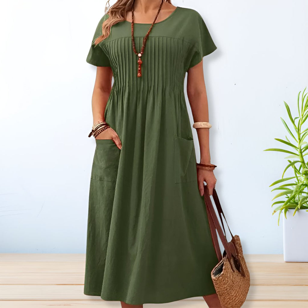 Women's Midi Dress – Relaxed Fit Summer Dress – Madison