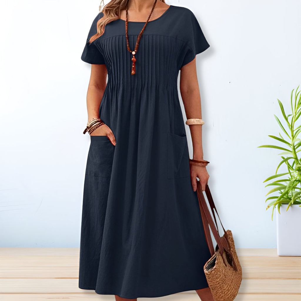 Women's Midi Dress – Relaxed Fit Summer Dress – Madison