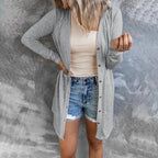 Women's Button Front Cardigan – Lightweight Layer