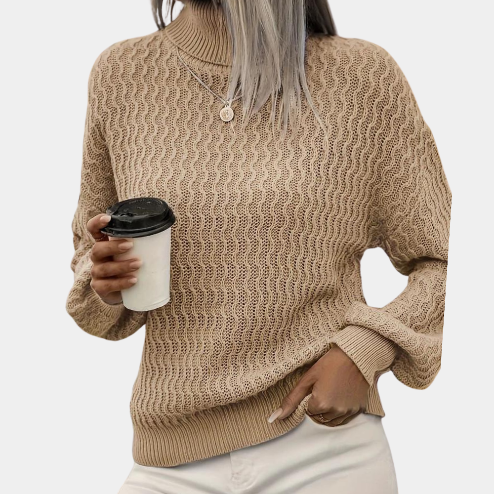 Women's Turtleneck Sweater – Classic Long Sleeve High Neck Pullover