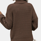 Women's Turtleneck Sweater – Classic Long Sleeve High Neck Pullover