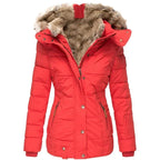 Women's Fur Trim Parka – Hooded Longline Winter Coat