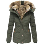 Women's Fur Trim Parka – Hooded Longline Winter Coat