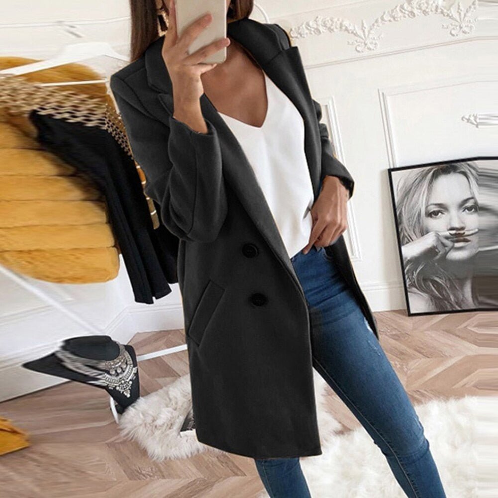 Women's Longline Blazer – Tailored Office Blazer – Savannah