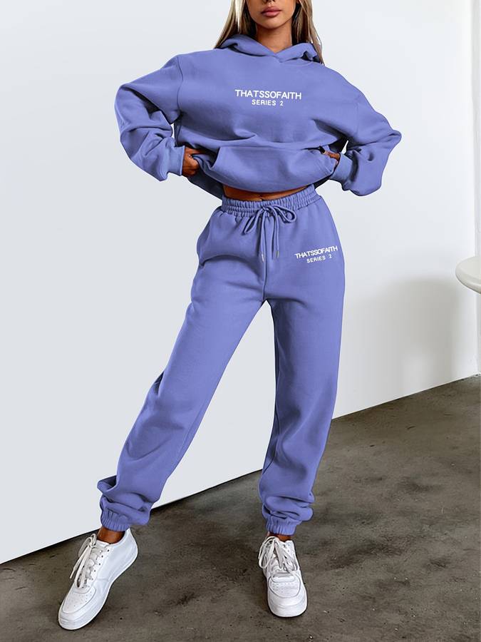 Women's Graphic Loungewear Set – Oversized Sweat Set