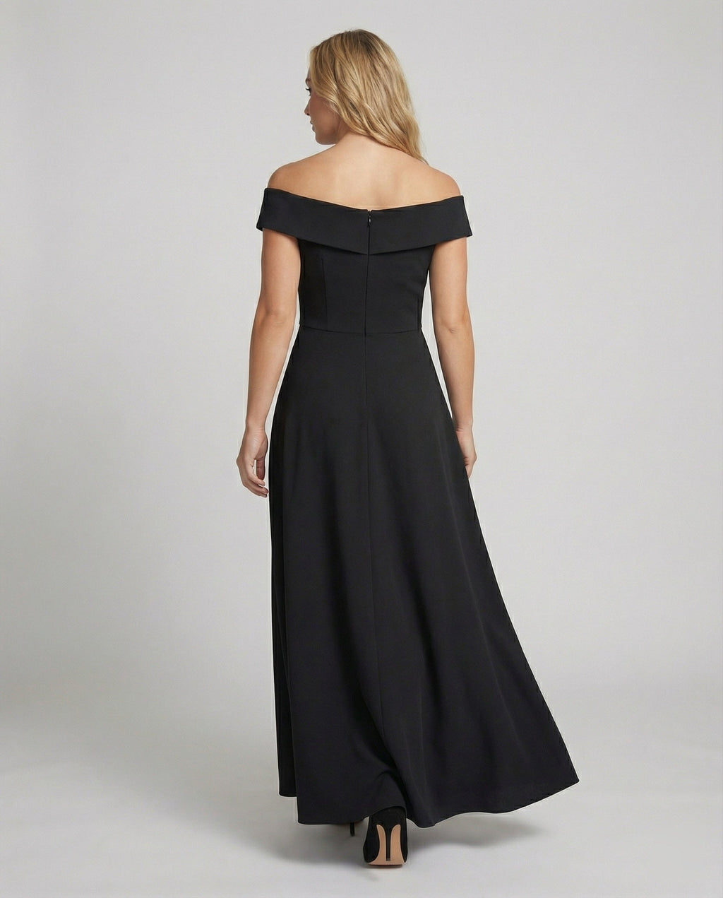 Women's Maxi Dress – Off-Shoulder Evening Dress – Solenne
