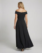 Women's Maxi Dress – Off-Shoulder Evening Dress – Solenne