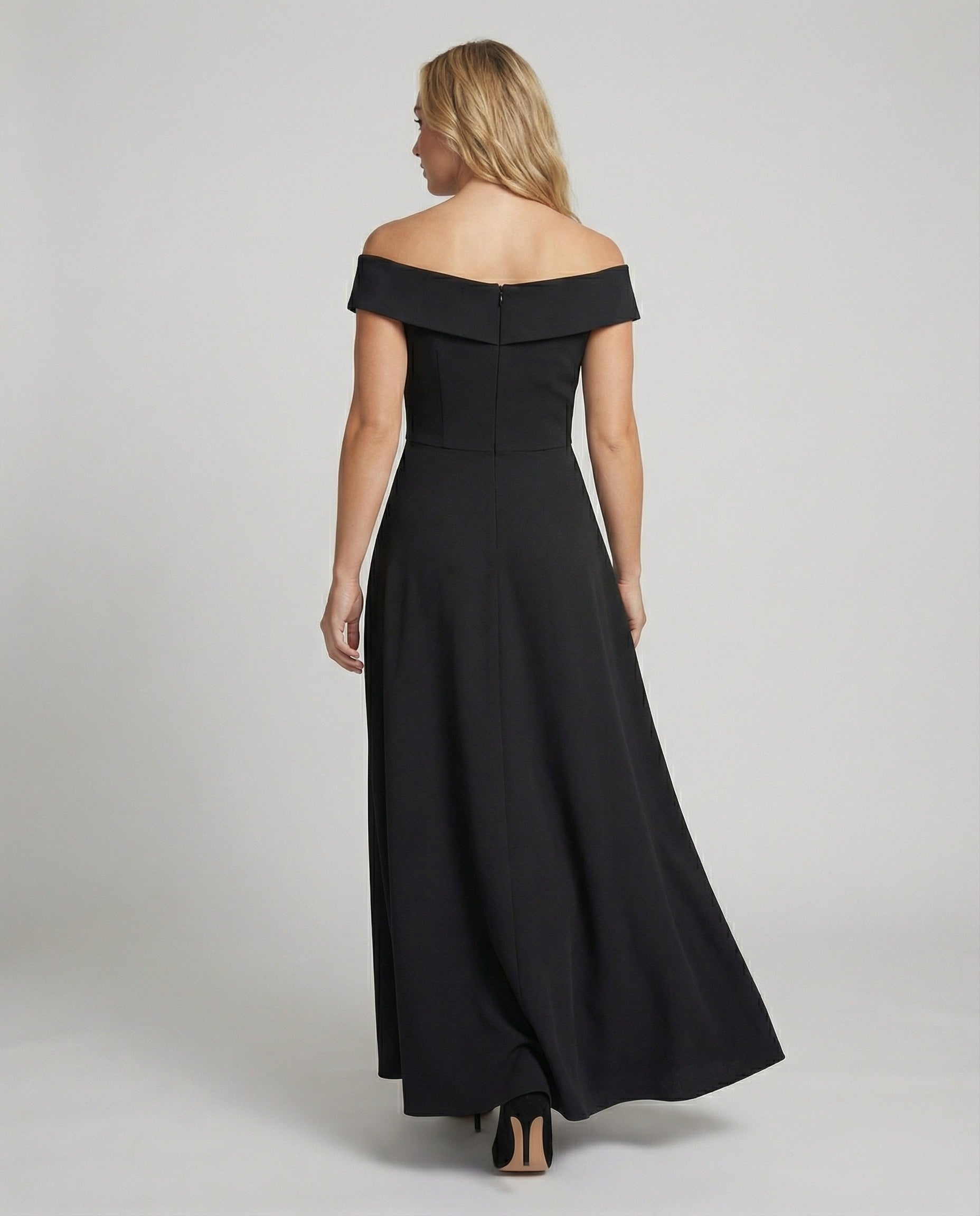 Women's Maxi Dress – Off-Shoulder Evening Dress – Solenne