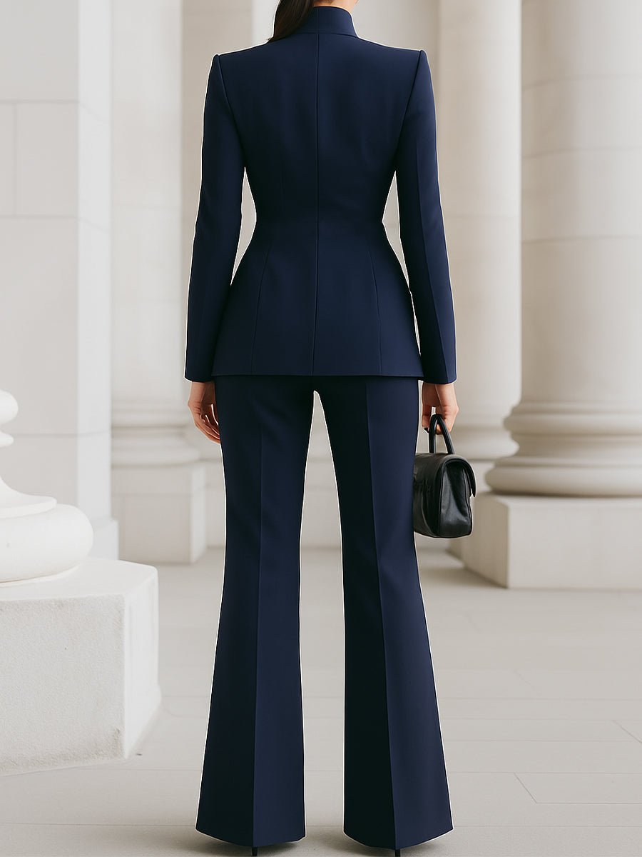 Women's Work Set – Blazer Pants Two-Piece Set – Sharie