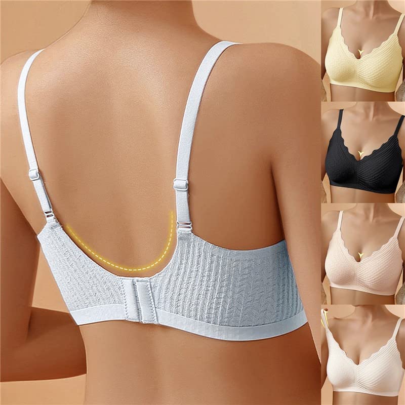 Women's Adjustable Wireless Bra – Everyday Comfort Support Bra