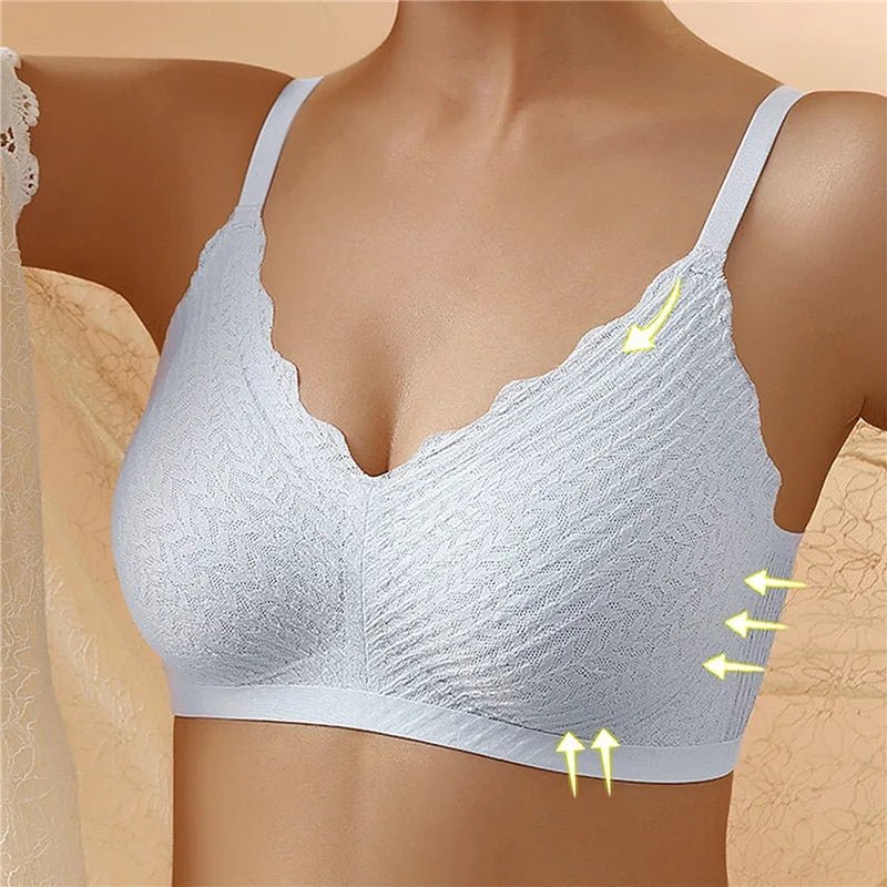 Women's Adjustable Wireless Bra – Everyday Comfort Support Bra