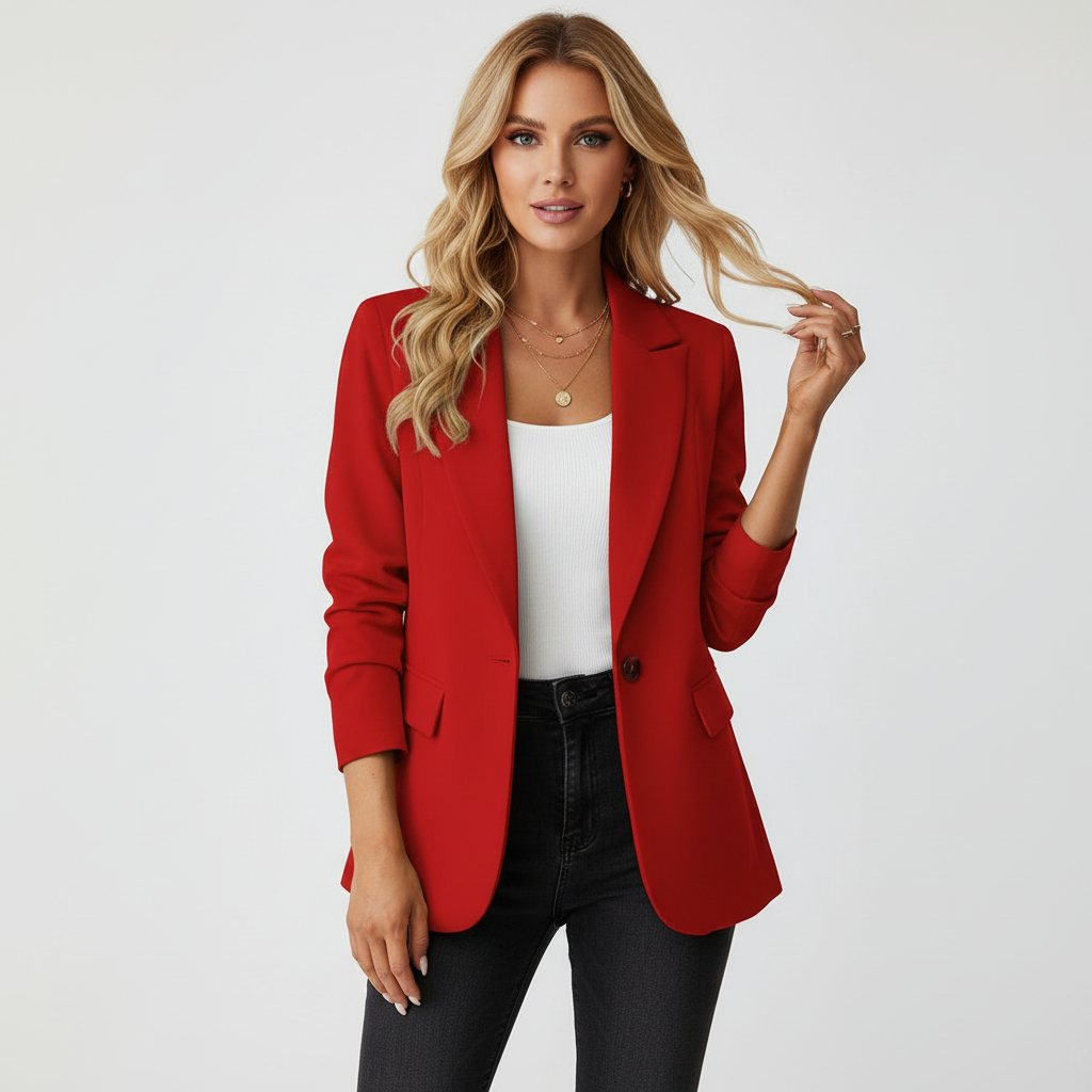 Women's Tailored Slim Fit Blazer – Professional Office Blazer – Madison