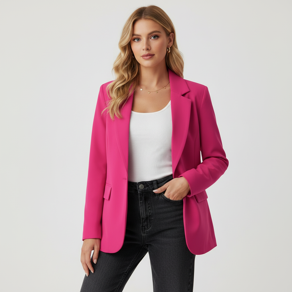 Women's Tailored Slim Fit Blazer – Professional Office Blazer – Madison