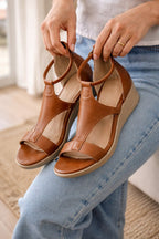 Women's Open Toe Wedge Sandals – Comfortable Heel Sandals
