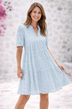 Women's Embroidered Midi Dress – Broderie Dress
