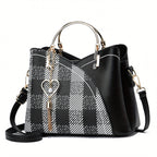 Women's Luxury Faux Leather Shoulder Bag – Designer Style Handbag – Lillian